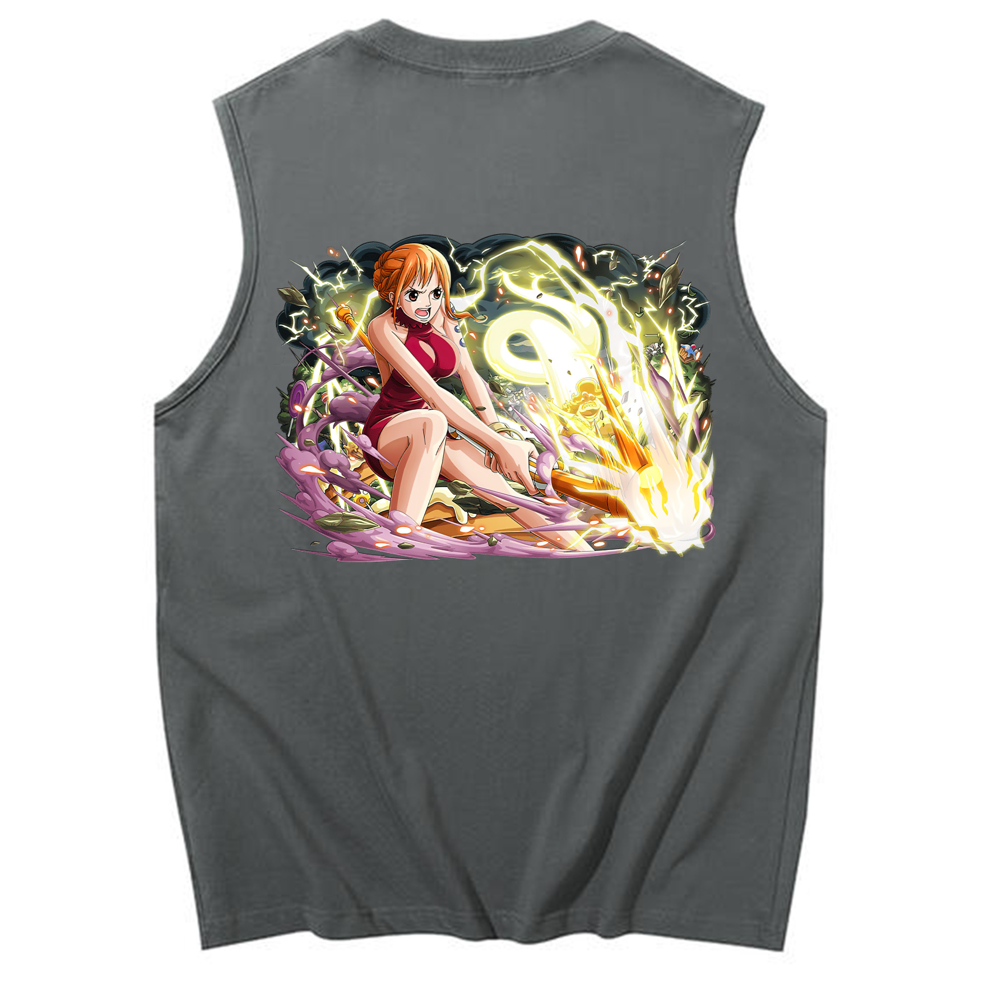 ワンピース ナミ ONE PIECE Nami コットン100％タンクトップ（背面プリント）